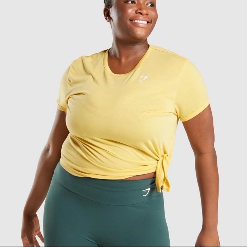 Gymshark Essential T Shirt in yellow